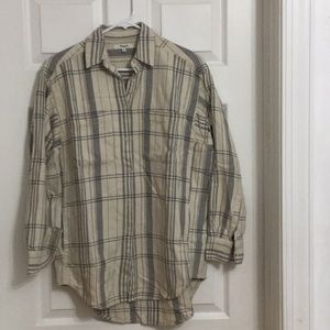 Madewell plaid flannel button up
